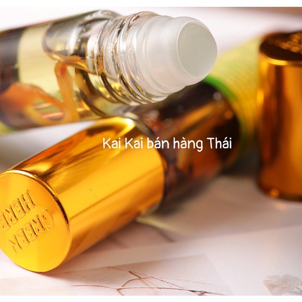 Dầu lăn dầu gió nhân sâm Green Herb Thái Lan Chính Hãng