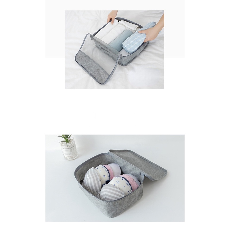 Set Bảy Túi Đựng Đồ Lót/Giày Dép Tiện Dụng Khi Đi Du Lịch