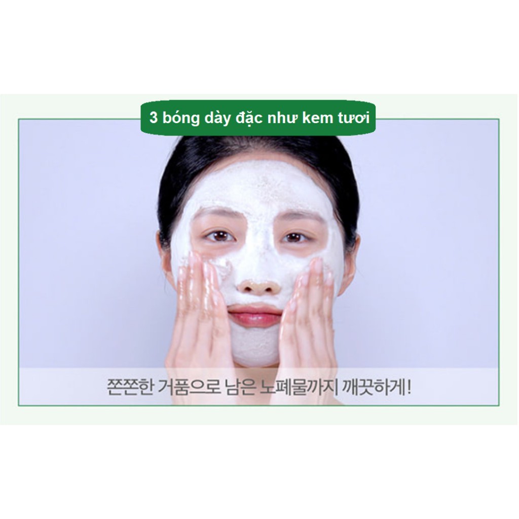 Sữa rửa mặt làm giảm và ngăn ngừa mụn đầu đen Some By Mi Bye bye blackhead 30 days miracle greentea tox bubble cleanser