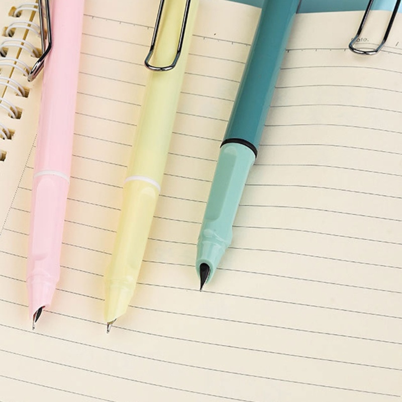 Set 5 Bút Mực Dạng Nhấn Ngòi Mảnh 0 38m Có Thể Thay Thế Cho Học Sinh / Văn Phòng