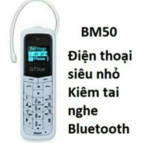 10 Điện thoại di động siêu nhỏ BM50 kiêm tai nghe bluetooth