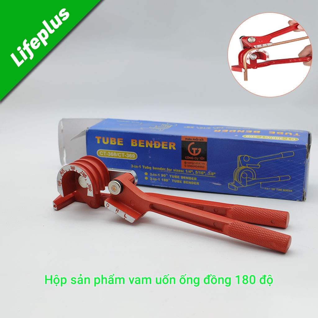 Vam uốn ống đồng cầm tay 6/8/10mm 180 độ