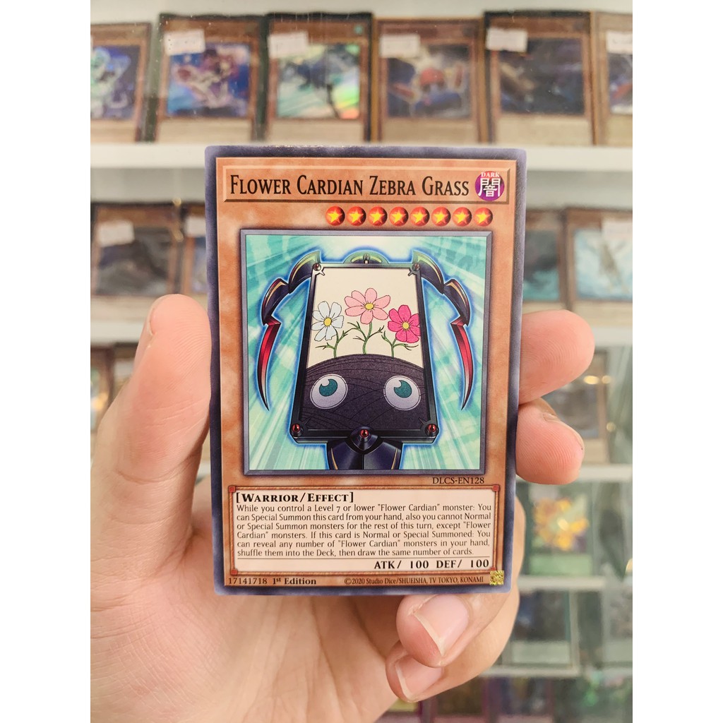 Thẻ Bài Lẻ YugiOh! Mã DLCS-EN128 - Flower Cardian Zebra Grass - Common - 1st Edition