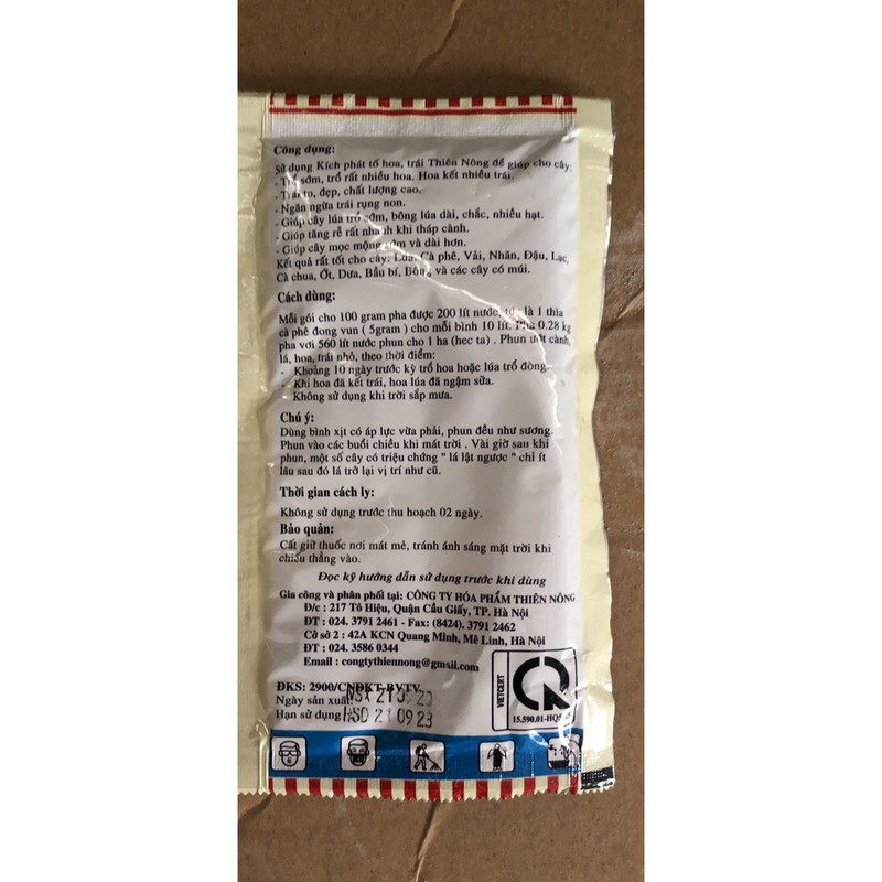 Kích phát tố thiên nông- thuốc kích ra hoạt đồng loạt cho cây trồng