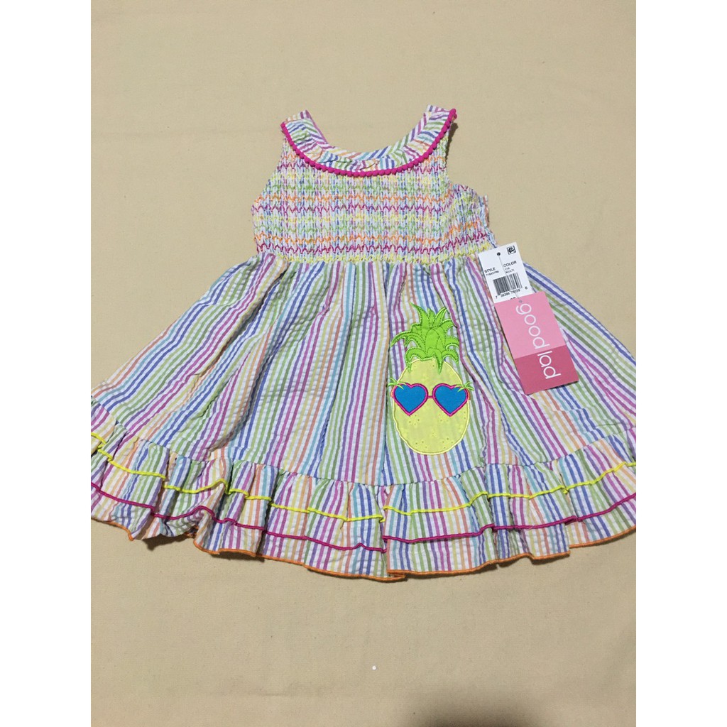 Đầm xòe công chúa bé gái hai dây hở lưng không tay size 2T hiệu Goodlad hàng xách tay mỹ
