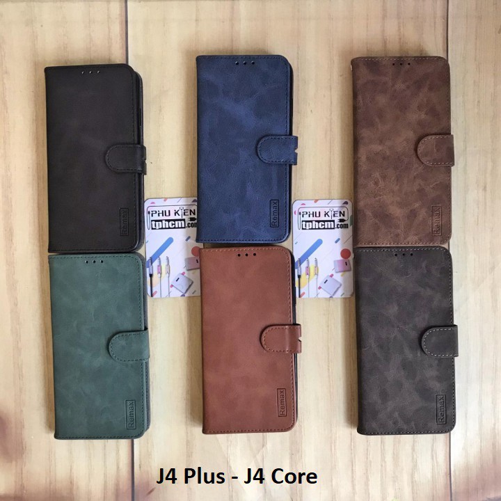 Bao da Samsung J4 Plus - J4 Core thương hiệu Remax