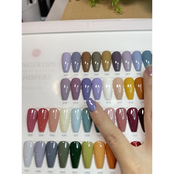 Sét sơn gel MiHan 78 màu” tặng cặp base top + sổ bảng màu “