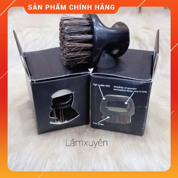 CHỔI PHỦI TÓC,RÂU NAM MEN ' GROOMING BARBER PRO FINGER BRUSHthiết kế cán nhựa bền dễ cầm dễ thao tác, nhỏ gọn.