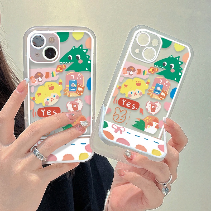 Ốp Điện Thoại Trong Suốt Chống Sốc Hình Khủng Long Cho IPhone 13 12 Pro MAX 11 Pro SE 2020 6 6S 7 8 Plus XR XS MAX
