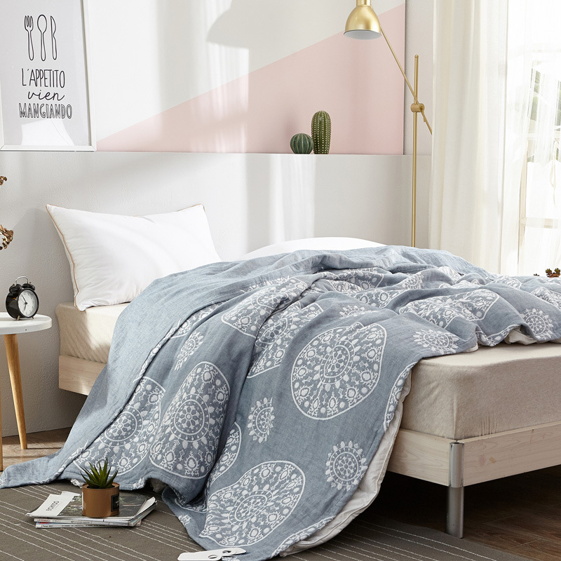 Bộ Chăn Ga Gối 6 Lớp 100% Cotton