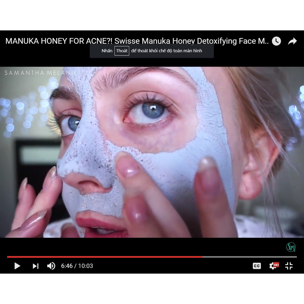 Mặt nạ thải độc Swisse Manuka Honey Detoxifying Facial Mask