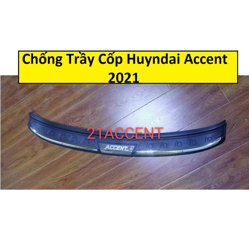 Chống Trầy Cốp Ngoài Huyndai Accent 2021 Hàng Nhựa Đen Cao Cấp