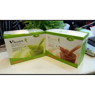 Vhealth - Trà sữa giảm cân (vị trà xanh, socola), bữa ăn dinh dưỡng