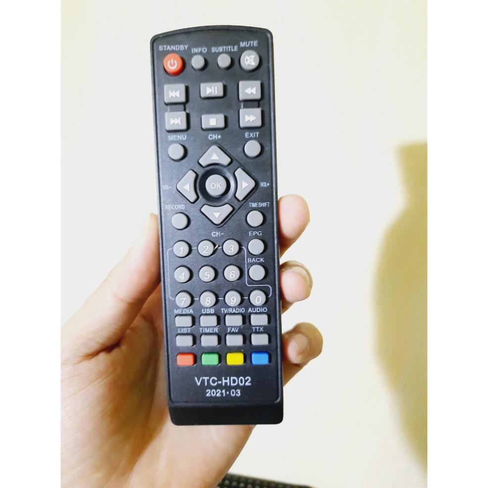 Remote Điều khiển đầu kỹ thuật số VTC-HD 02 Hàng chính hãng Tặng kèm Pin!!!