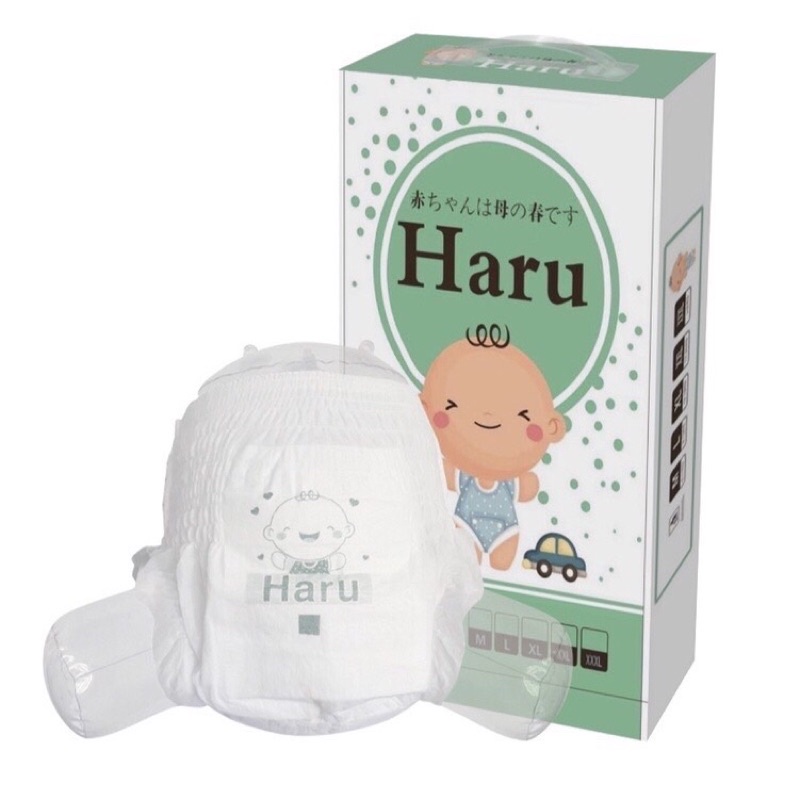 Tã/Bỉm quần/dán HARU size S/M/L/XL/XXL/XXXL/XXXXL