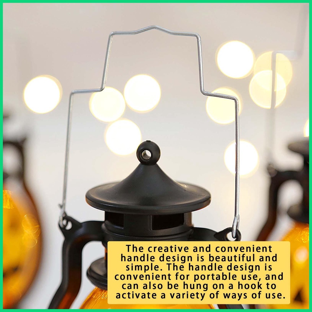 Đèn LED treo ngoài trời hình quả bí ngô không lửa dùng trang trí lễ tạ ơn / giáng sinh