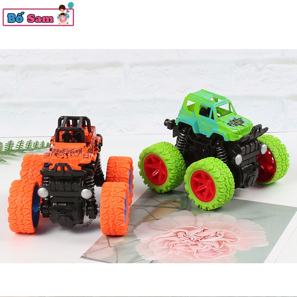 Xe ô tô đồ chơi oto địa hình bánh to cho bé quán tính nhào lộn 360 Shop Bố Sam
