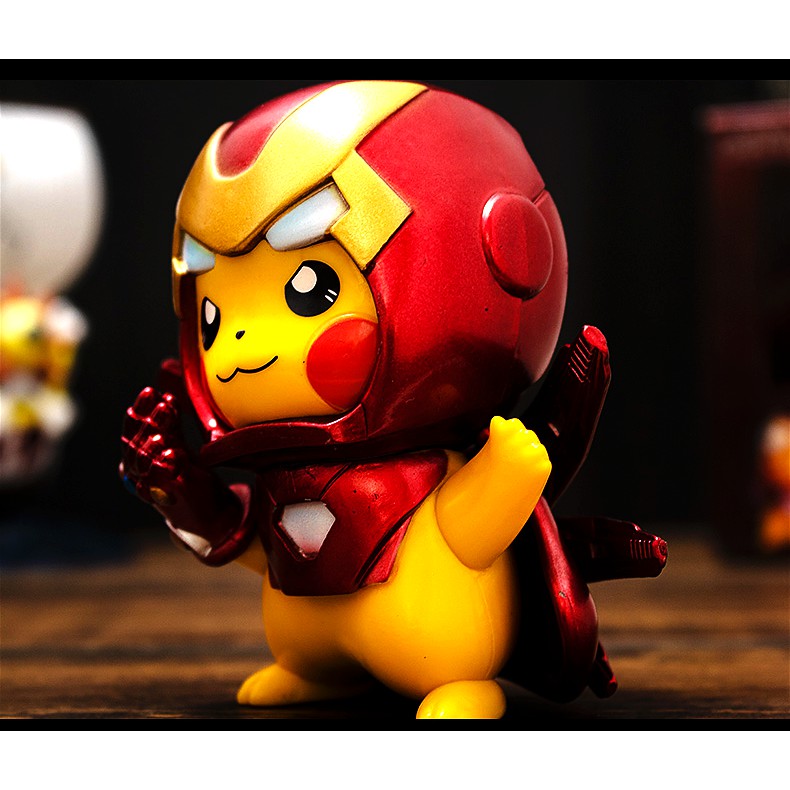 Mô hình đồ chơi cosplay iron man - spider man