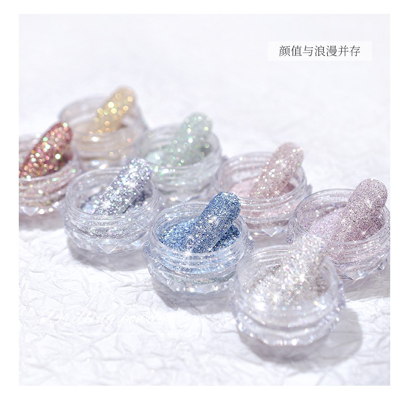 Bột kim cương nhân tạo lung linh trang trí làm đẹp móng tay