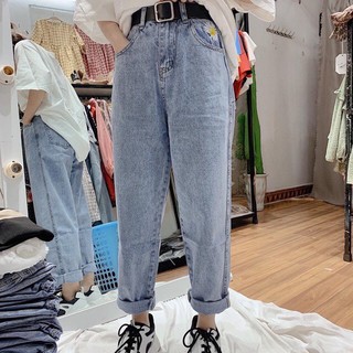 Quần Baggy Hoa Cúc 💖FREESHIP💖 Giảm 20k khi nhập[THAOCHI20] Quần Bò Baggy Năng Động