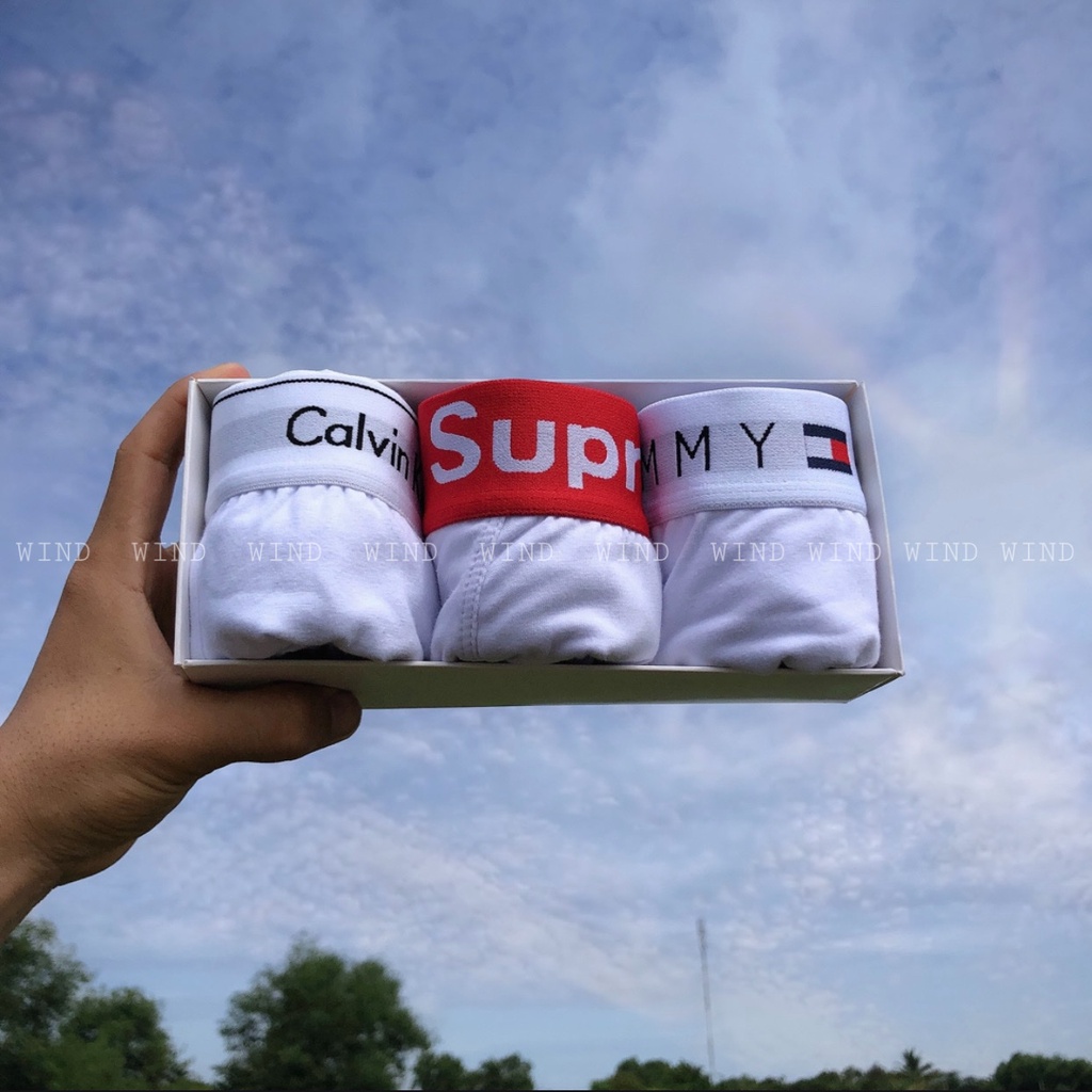 Combo 3 quần sịp nam sịp đùi boxer cao cấp chất vải cotton thấm hút mồ hôi rất tốt TIEM CTS