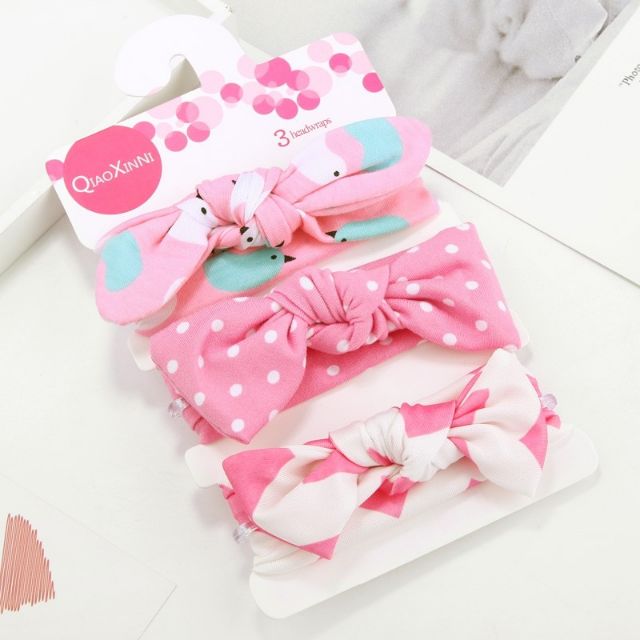 Set 3 Chiếc Tuban / Băng Đô Xinh Xắn Cho Bé (Nhiều Mẫu)