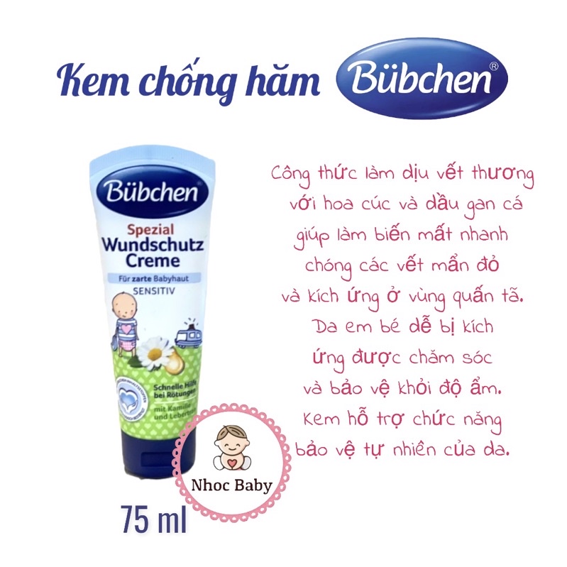 Bubchen kem chống hăm tã cho trẻ từ sơ sinh đức - ảnh sản phẩm 3