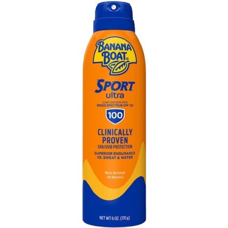 Chống nắng thể thao dạng xịt chai 170ml Spf100 Banana Boat spray sport