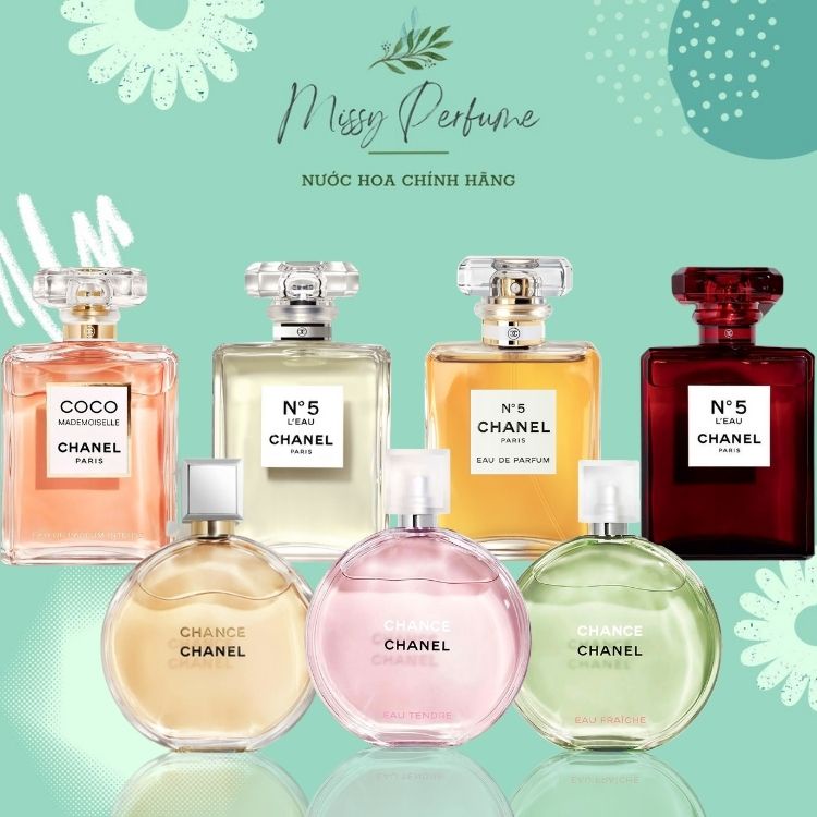 Nước hoa Chanel Coco Mademoiselle EDP 100ml, Chanel Chance EDP 100ML, Nước Hoa Nữ sang trọng quyến rũ