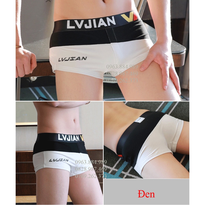 Quần ngủ nam LV.01 dạng đùi chất cotton phối màu đẹp, trẻ trung cho anh em- ẢNh, video shop làm