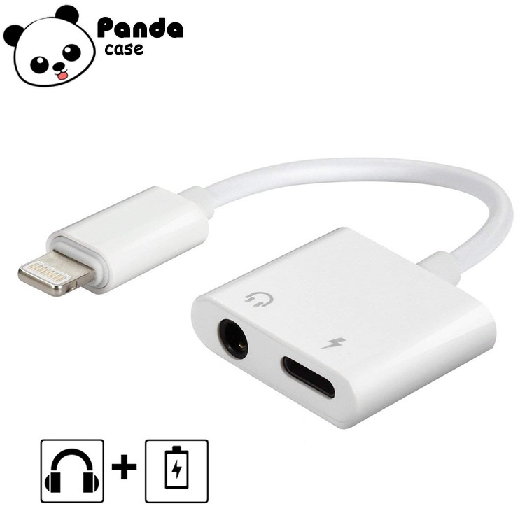 Jack chuyển đổi tai nghe Sang Jack 3.5 mm Kèm Chân Sạc Dành Cho IP7 trở lên