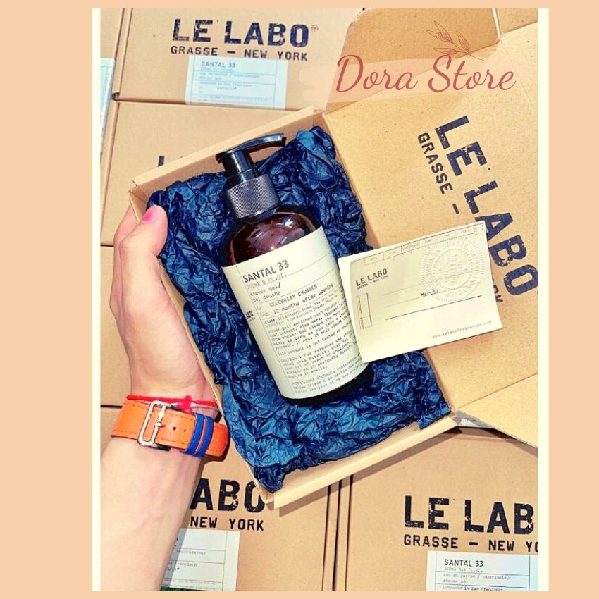 Sữa Tắm Hương Nước Hoa Le Labo Santal 33 chai to 300ml - TẶNG 2 Mặt nạ ủ trắng tạo bọt Rwine Beauty Nhật Bản - Dorastore | BigBuy360 - bigbuy360.vn