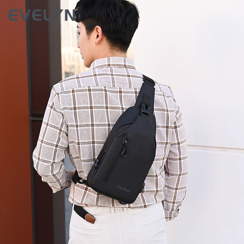 Túi Đeo Hông Chất Liệu nylon Màu Trơn Chống Thấm Nước Đa Năng Thời Trang Cho Nam