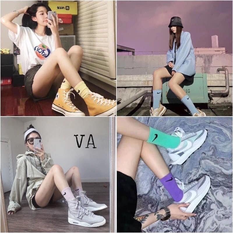 Tất nam nữ cổ cao thể thao🍀 Freeship 🍀Tất Nike, Vớ Nike Thể Thao Cổ Cao, Cổ Lửng, Cổ Thấp Hàng Cực Đẹp