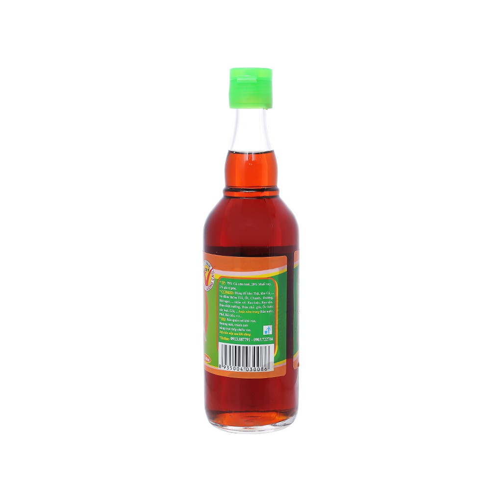 Nước mắm nhỉ cá cơm Trí Hải 40 độ đạm chai 500ml