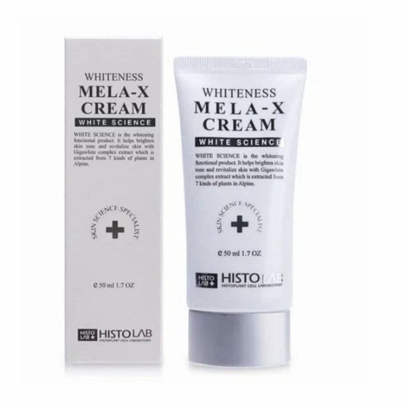 Kem trắng da whiteness mela x cream