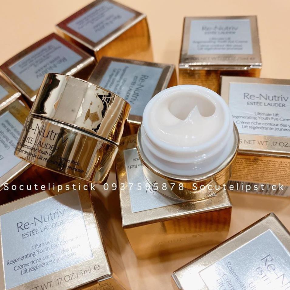 Kem mắt Re-nutriv - Ultimate Lift Regenerating Youth Eye bản vàng Minisize 5ml