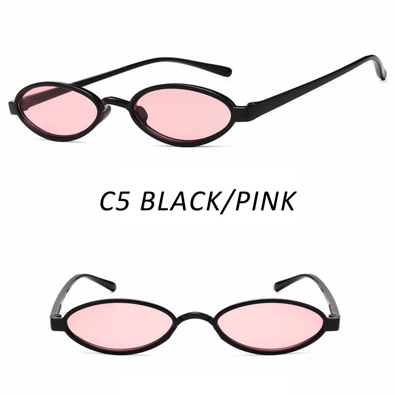 Vintage Small Sunglasses Women/Men Oval Water Drop Shape Sun Glasses