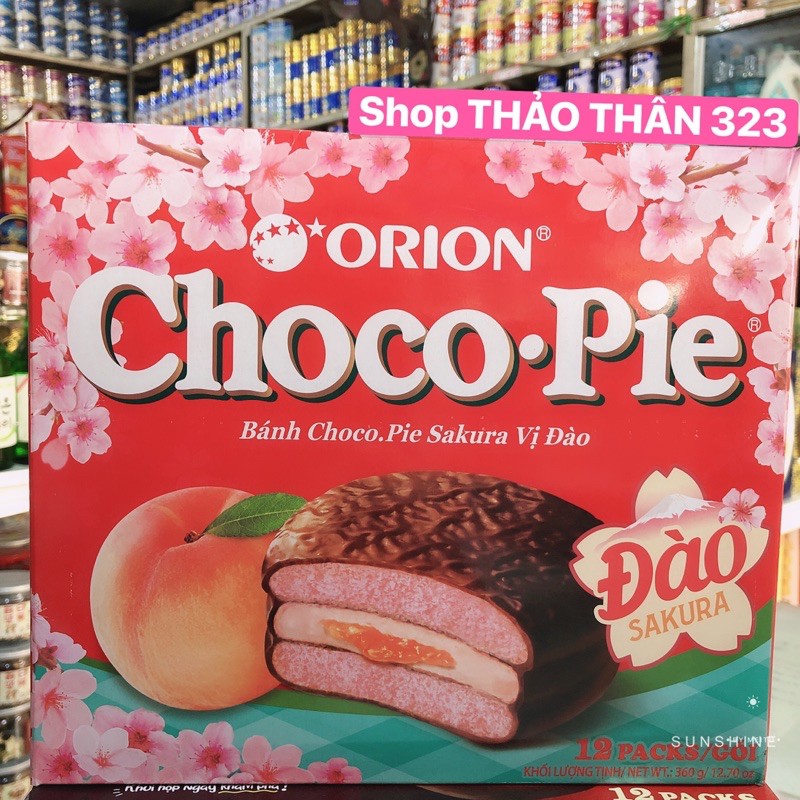 Mới -Bánh ChocoPie Orion la Fruit Vị Đào 🍑- Phiên bản giới hạn