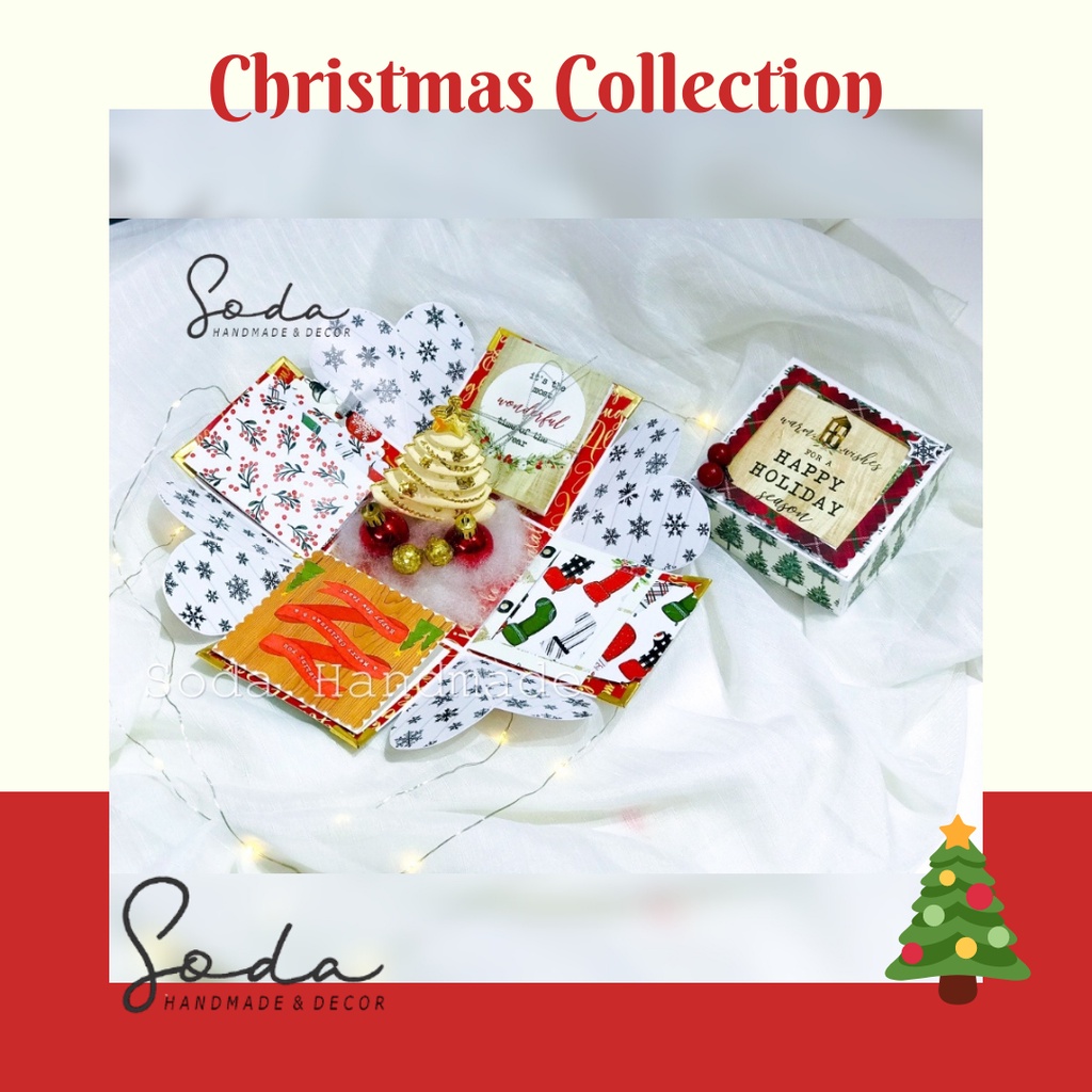 [CHRISTMAS COLLECTION] Explosion Box Chủ Đề Giáng Sinh size 10cm