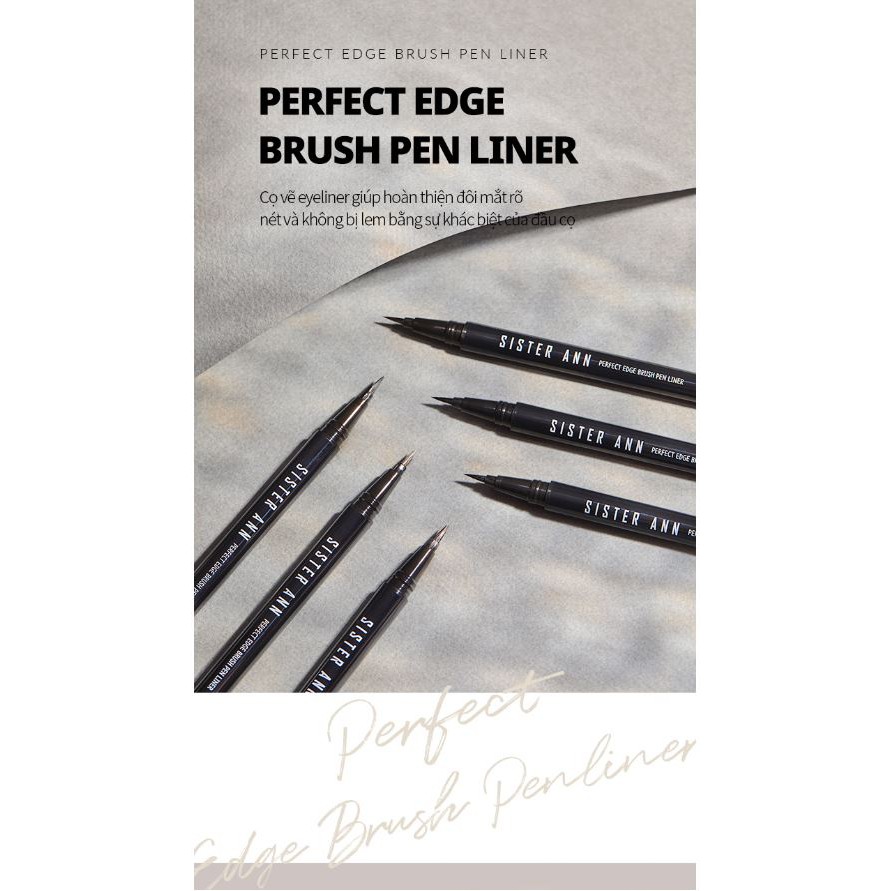 [SISTER ANN] PERFECT EDGE BRUSH PEN LINER (2 Màu Tùy Chọn) | BigBuy360 - bigbuy360.vn