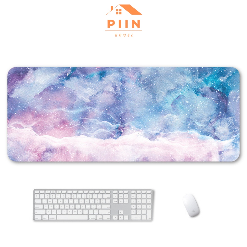 Miếng lót chuột bàn phím cỡ lớn 80x30cm nhiều màu sắc decor trang trí bàn học, góc học tập