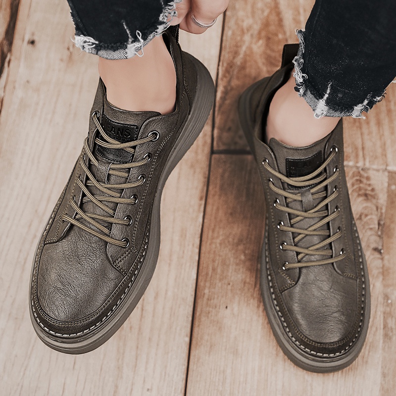 Giày thể thao bằng da phong cách năng động cho nam