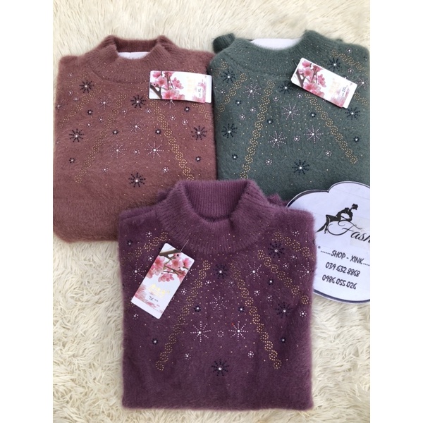 ÁO LEN TẶNG MẸ - TẶNG BÀ (Lông thỏ cao cấp -  Mẫu mới) | BigBuy360 - bigbuy360.vn