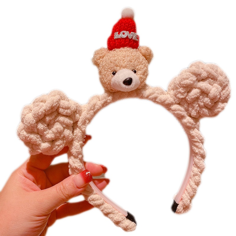 Băng Đô Tai Gấu Bông Hóa Trang Lolita