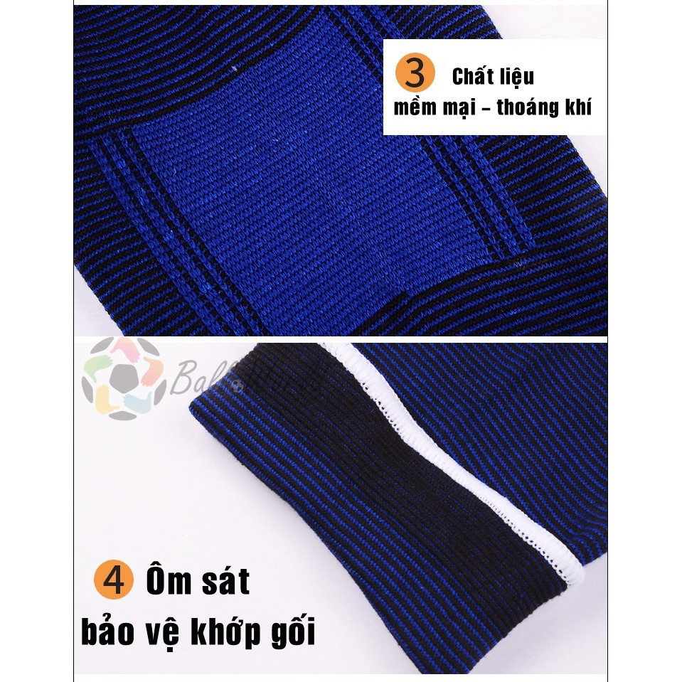 Bộ 2 chiếc đai bảo vệ đầu gối cho các hoạt động ngoài trời đá bóng, cầu lông, trượt ván, chạy bộ