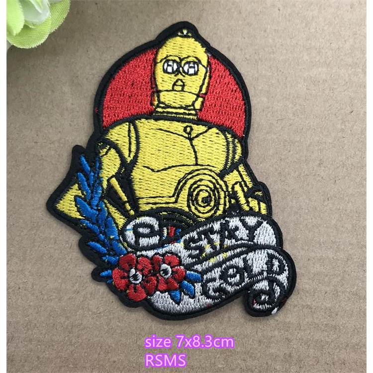 Jurassic park Miếng Dán Ủi Quần Áo Thêu logo Nhóm punisher team cobra sex diy