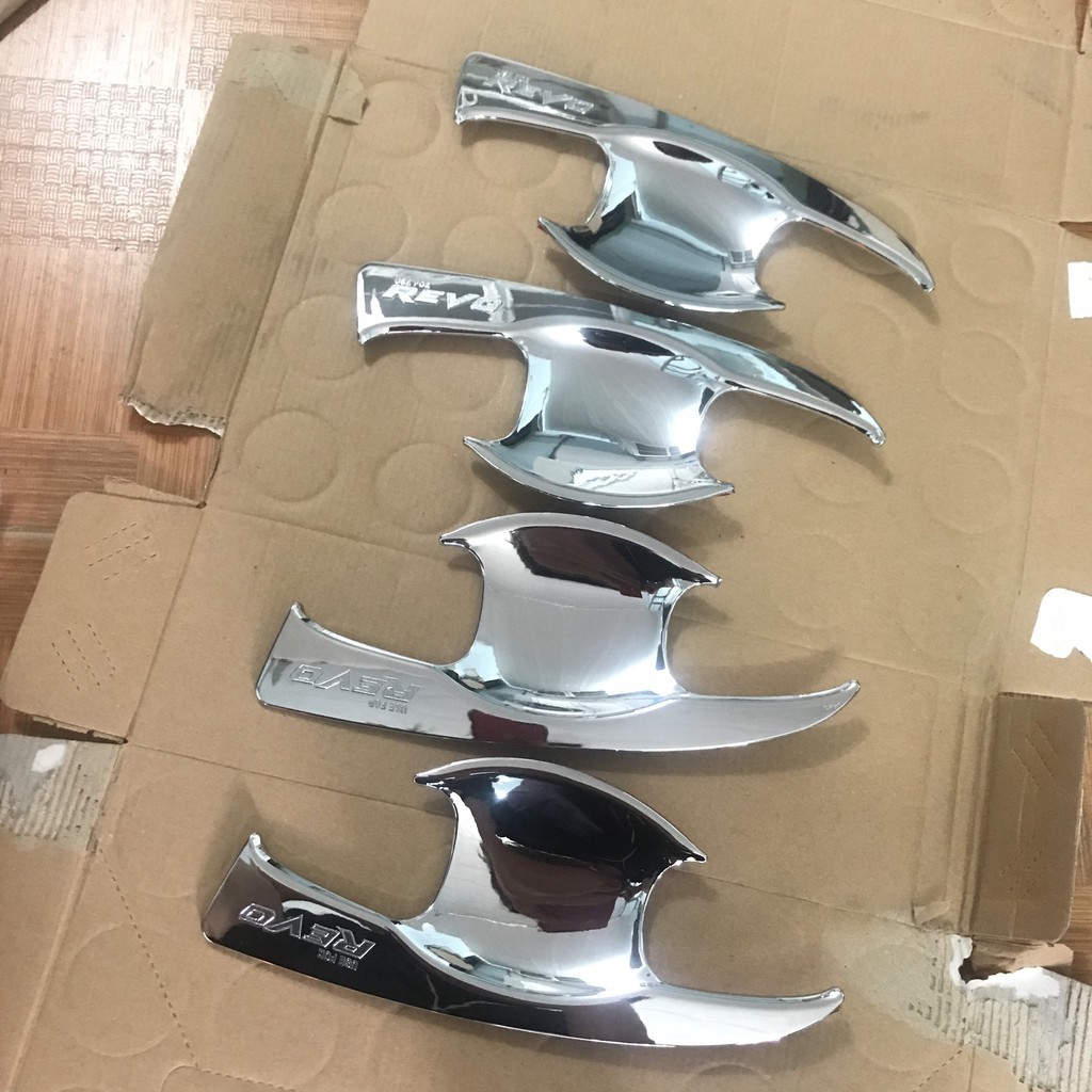 Ốp Tay Cửa Và Hõm Cửa Xe Hilux 2017 đến 2022 Mạ Crom Cao Cấp Chống xước tay cửa làm đẹp cho xe
