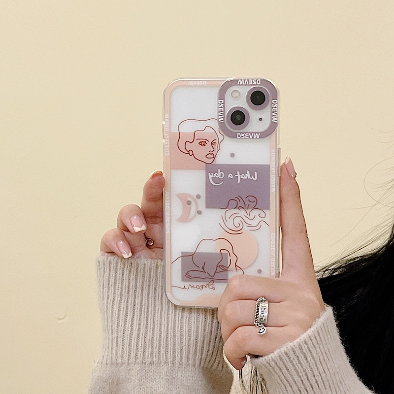 Ốp Điện Thoại TPU Mềm Trong Suốt Chống Sốc Họa Tiết Gấu Mặt Cười Sang Trọng Cho iPhone 13 12 11 Pro Max XS Max X XR 7 8 Plus SE 2