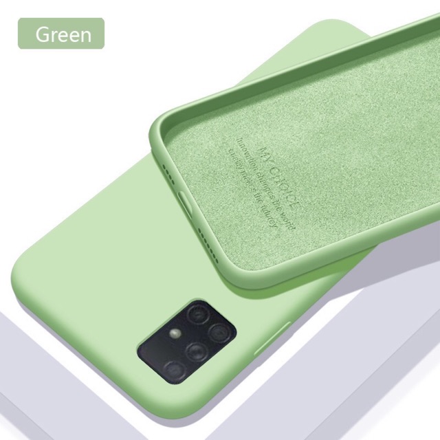 Ốp lưng Silicone lót nỉ cho Galaxy A31 chống bám bẩn, chống nước / Giá Rẻ
